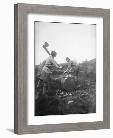 Female Lumberjacks!-null-Framed Photographic Print