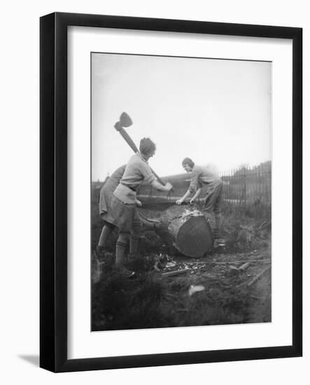Female Lumberjacks!-null-Framed Photographic Print