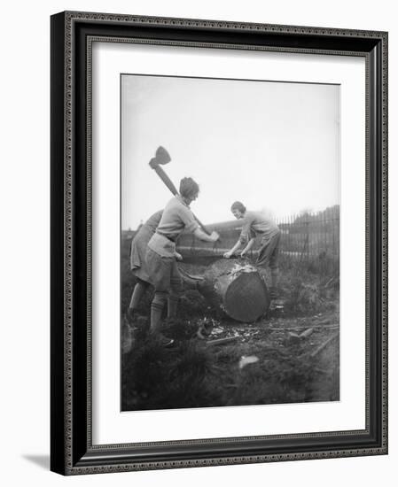 Female Lumberjacks!-null-Framed Photographic Print