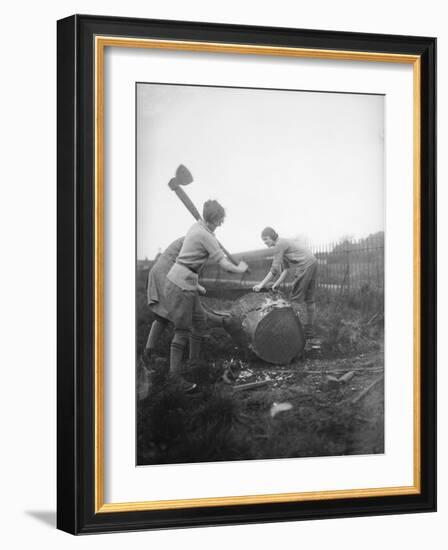 Female Lumberjacks!-null-Framed Photographic Print