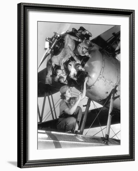 Female Mechanic Farley-null-Framed Photographic Print