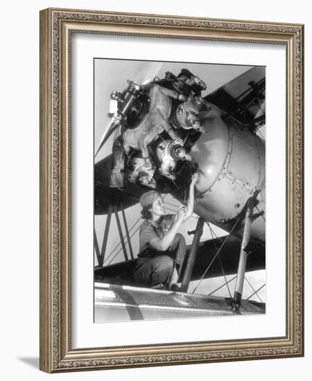 Female Mechanic Farley-null-Framed Photographic Print