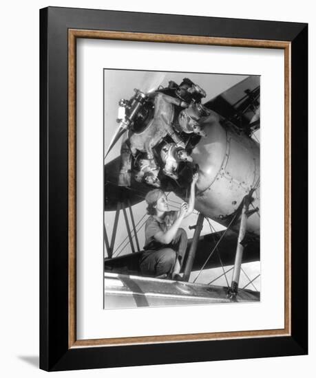 Female Mechanic Farley-null-Framed Photographic Print