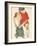 Female Model in Bright Red Jacket and Pants, 1914-Egon Schiele-Framed Premium Giclee Print