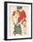 Female Model in Bright Red Jacket and Pants, 1914-Egon Schiele-Framed Premium Giclee Print