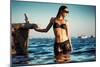 Female Model Wearing Bikini-Luis Beltran-Mounted Photographic Print