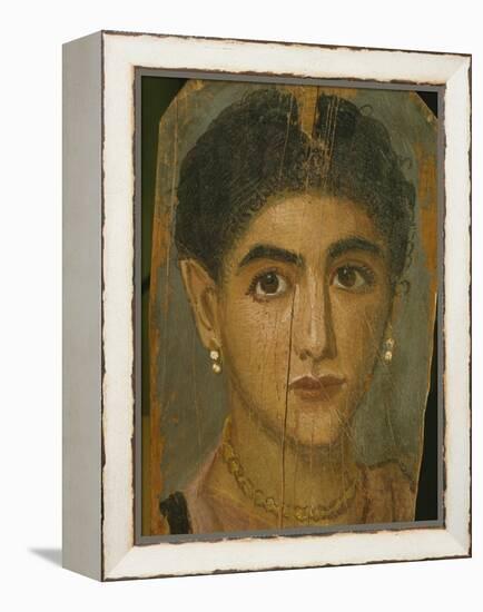 Female Mummy Portrait, from Thebes, 2nd Century-Roman Period Egyptian-Framed Premier Image Canvas