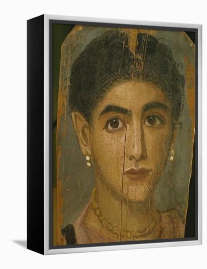 Female Mummy Portrait, from Thebes, 2nd Century-Roman Period Egyptian-Framed Premier Image Canvas