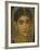 Female Mummy Portrait, from Thebes, 2nd Century-Roman Period Egyptian-Framed Giclee Print