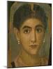 Female Mummy Portrait, from Thebes, 2nd Century-Roman Period Egyptian-Mounted Giclee Print