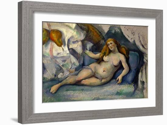 Female Nude, 1885-1887-Paul Cézanne-Framed Giclee Print