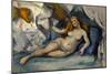 Female Nude, 1885-1887-Paul Cézanne-Mounted Giclee Print