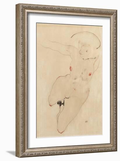 Female Nude, 1912-Egon Schiele-Framed Giclee Print