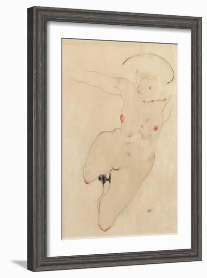 Female Nude, 1912-Egon Schiele-Framed Giclee Print