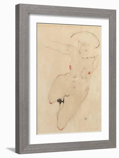 Female Nude, 1912-Egon Schiele-Framed Giclee Print