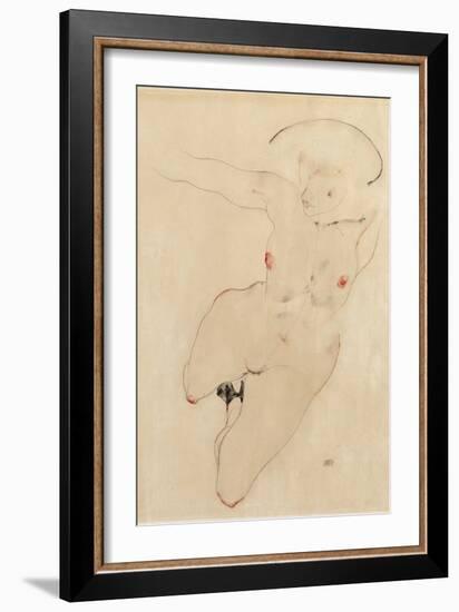 Female Nude, 1912-Egon Schiele-Framed Giclee Print