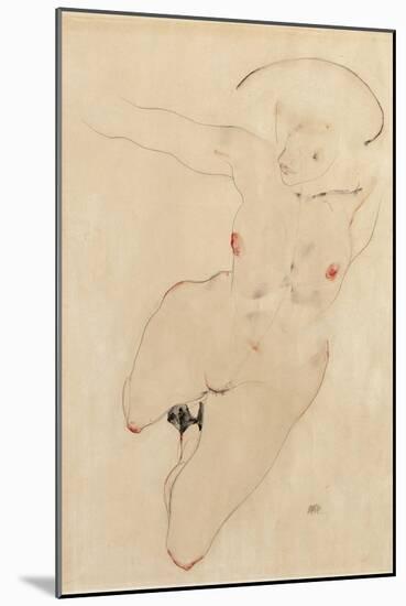Female Nude, 1912-Egon Schiele-Mounted Giclee Print