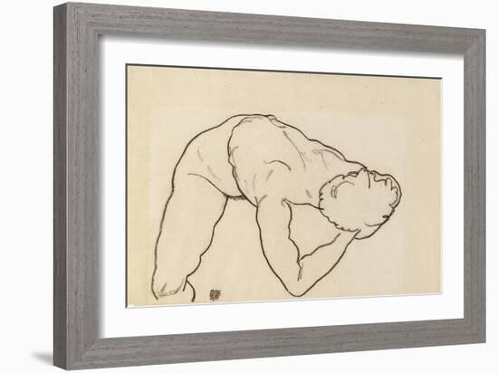 Female Nude, 1918-Egon Schiele-Framed Giclee Print