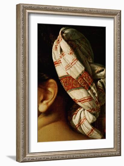 Female Nude, Backview, Detail of the Turban-Jean-Auguste-Dominique Ingres-Framed Giclee Print