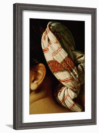 Female Nude, Backview, Detail of the Turban-Jean-Auguste-Dominique Ingres-Framed Giclee Print