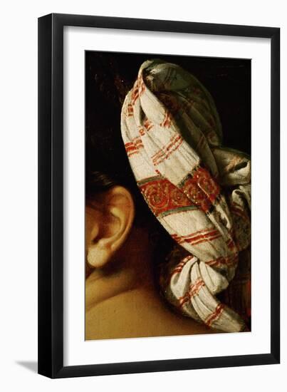 Female Nude, Backview, Detail of the Turban-Jean-Auguste-Dominique Ingres-Framed Giclee Print