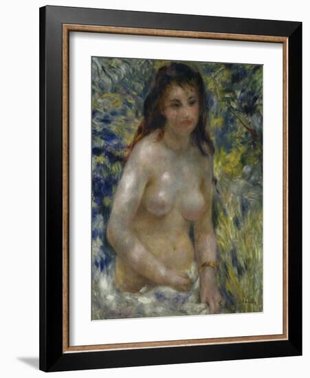 Female Nude in the Sun, c.1875-Pierre-Auguste Renoir-Framed Giclee Print