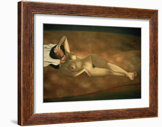 Female Nude on the Beach-Félix Vallotton-Framed Giclee Print