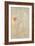 Female nude (pencil and w/c on paper)-Auguste Rodin-Framed Giclee Print