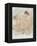 Female nude (pencil and w/c on paper)-Auguste Rodin-Framed Premier Image Canvas