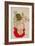 Female Nude Seated on Red Drapery-Egon Schiele-Framed Giclee Print