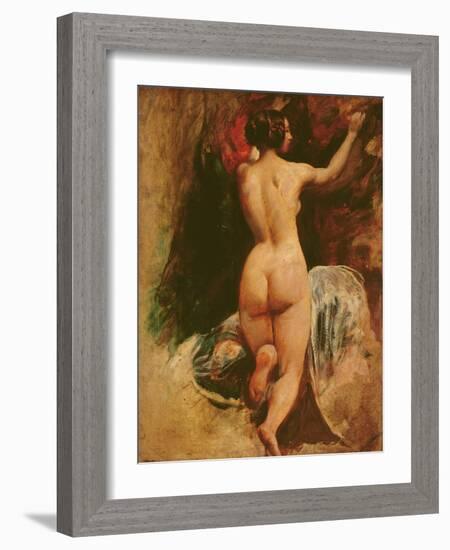 Female Nude Seen from the Back, C.1835-40-William Etty-Framed Giclee Print