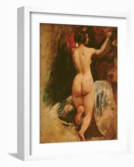 Female Nude Seen from the Back, C.1835-40-William Etty-Framed Giclee Print