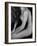 Female Nude Sitting with Face Covered by Long Hair-Winfred Evers-Framed Photographic Print