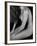 Female Nude Sitting with Face Covered by Long Hair-Winfred Evers-Framed Photographic Print