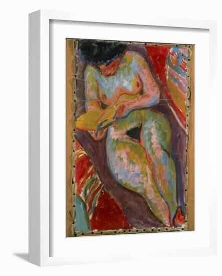 Female Nude-Ernst Ludwig Kirchner-Framed Giclee Print