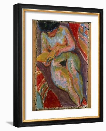 Female Nude-Ernst Ludwig Kirchner-Framed Giclee Print