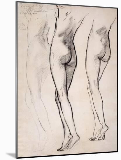 Female Nude-John Singer Sargent-Mounted Giclee Print