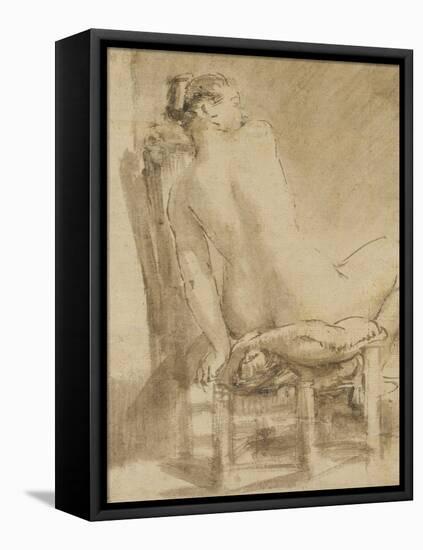 Female Nude-Rembrandt van Rijn-Framed Premier Image Canvas