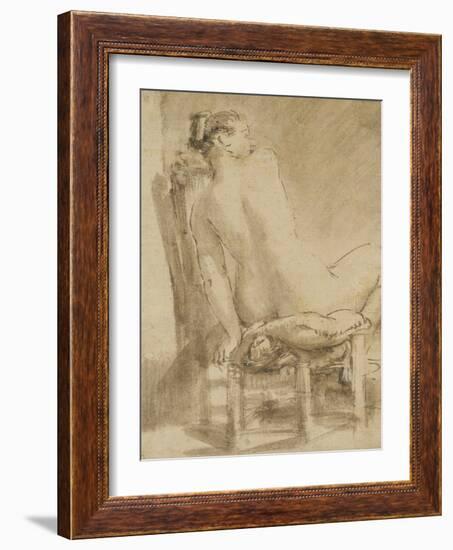 Female Nude-Rembrandt van Rijn-Framed Giclee Print