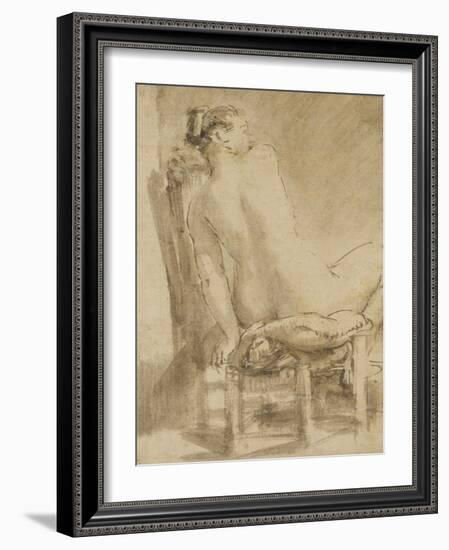 Female Nude-Rembrandt van Rijn-Framed Giclee Print