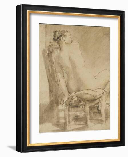 Female Nude-Rembrandt van Rijn-Framed Giclee Print