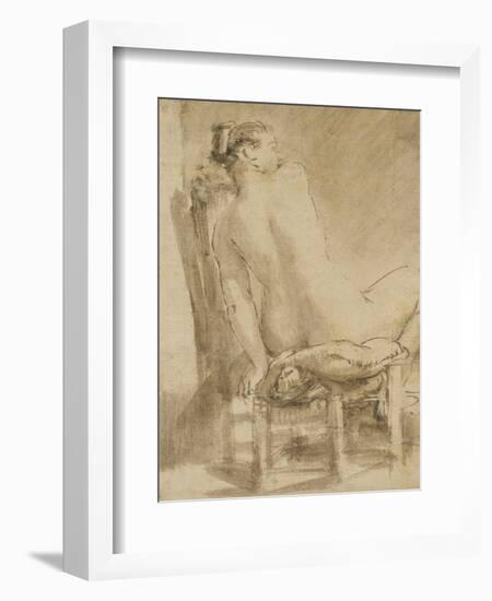 Female Nude-Rembrandt van Rijn-Framed Giclee Print