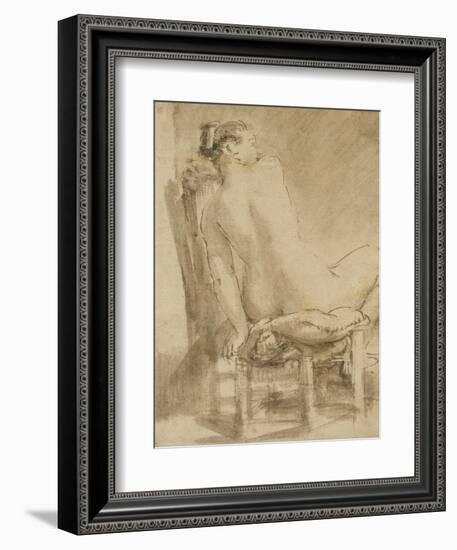 Female Nude-Rembrandt van Rijn-Framed Giclee Print