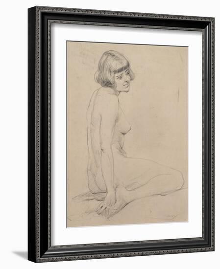 Female nude-Albert Williams-Framed Giclee Print