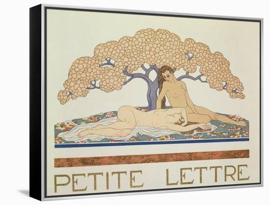 Female Nudes, Illustration from 'Les Mythes' by Paul Valery (1871-1945) Published 1923-Georges Barbier-Framed Premier Image Canvas