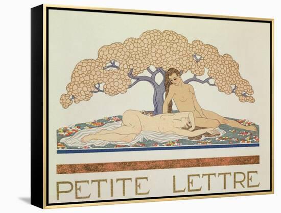 Female Nudes, Illustration from 'Les Mythes' by Paul Valery (1871-1945) Published 1923-Georges Barbier-Framed Premier Image Canvas