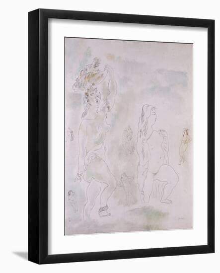 Female Nudes-Jules Pascin-Framed Giclee Print