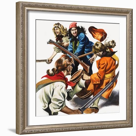 Female Pirates-Ron Embleton-Framed Giclee Print