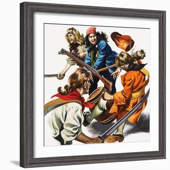 Female Pirates-Ron Embleton-Framed Giclee Print