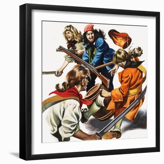 Female Pirates-Ron Embleton-Framed Giclee Print